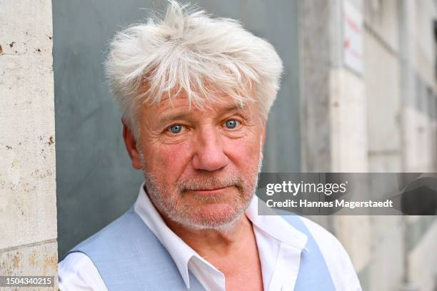 Actor Jörg Schüttauf attends the „Die nettesten Menschen der Welt" Premiere during Munich Film Festival 2023 at Gloria Palast on June 29, 2023 in...