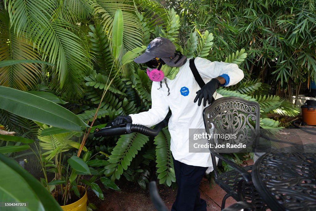 Mosquito Abatement Crews Work In Miami Area Amid Malaria Cases In Florida