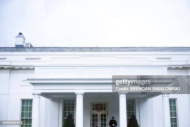 View of the West Wing of the White House in Washington, DC, on July 5 Cocaine discovered at the White House was left in an area frequently used by...