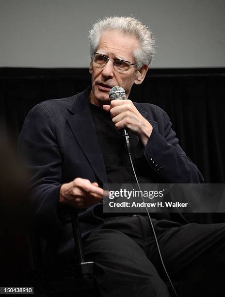 Director David Cronenberg attends a screening of "Cosmopolis" at The Film Society of Lincoln Center on August 17, 2012 in New York City.