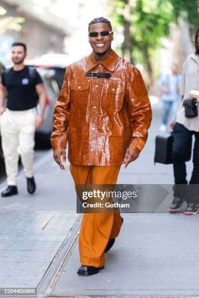 John Boyega is seen in the Upper West Side on June 29, 2023 in New York City.