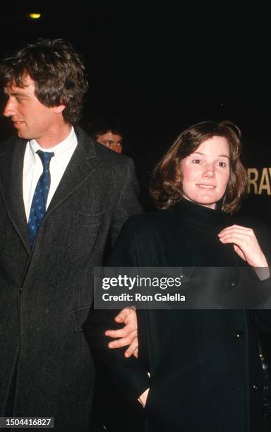 Married couple American lawyer Robert F Kennedy Jr and Emily Ruth Black attend a premiere of 'The Milagro Beanfield War,' New York, New York, March...