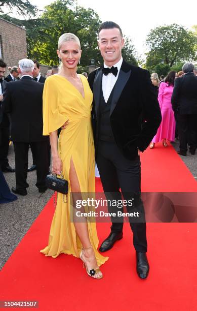 Nadiya Bychkova and Kai Widdrington attend The Grand Prix Ball 2023 at The Hurlingham Club on July 5, 2023 in London, England.