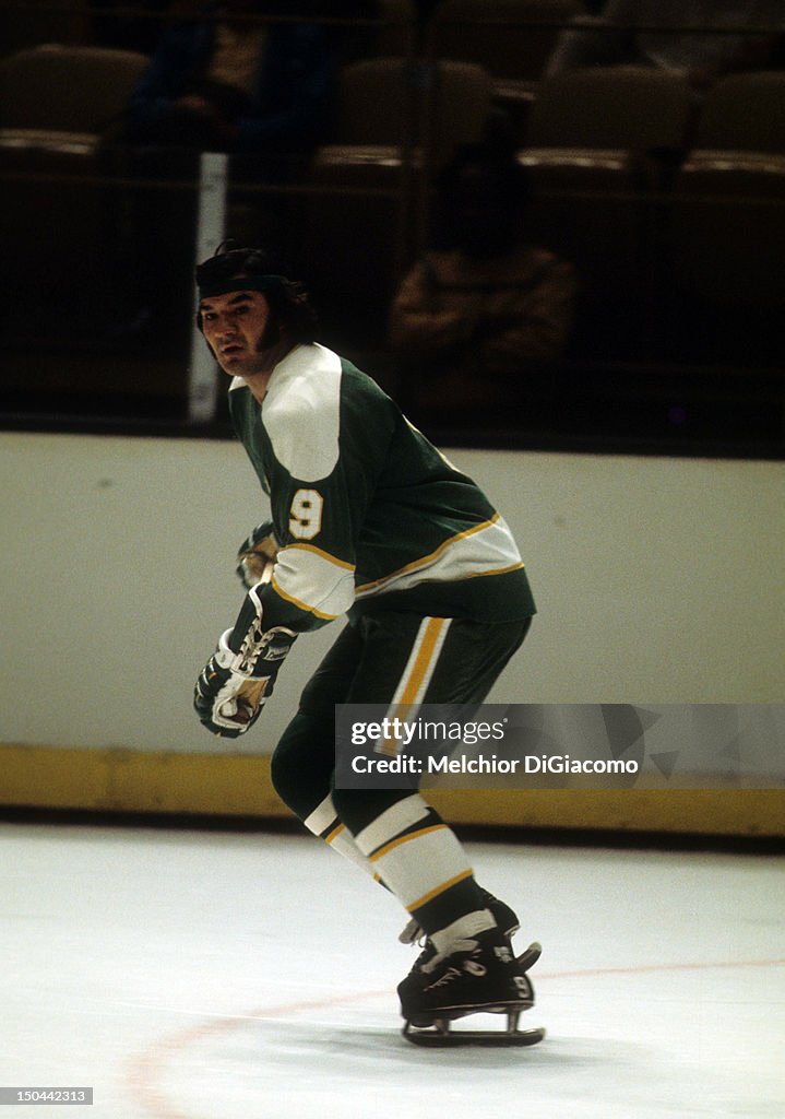 Minnesota Stars Henry Boucha of the Minnesota North Stars skates on the ice during an ...