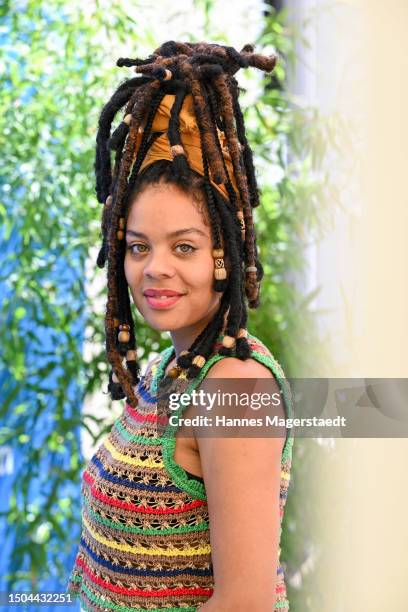 Actress Jane Chirwa attends the FFF Bavaria Reception during Munich Film Festival 2023 at Café Reitschule on June 29, 2023 in Munich, Germany.