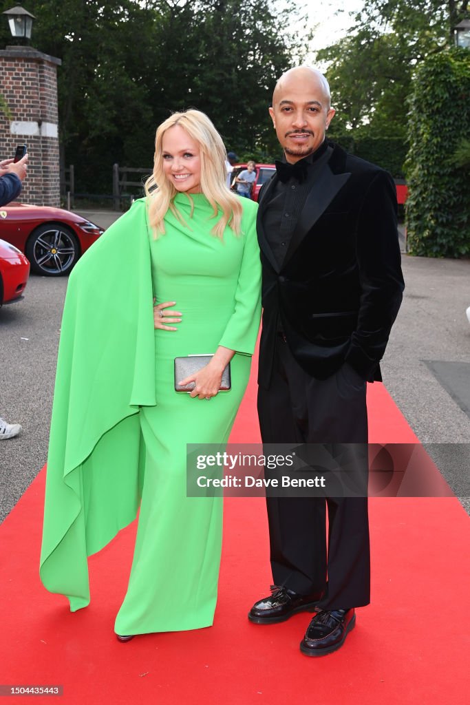 Emma Bunton and Jade Jones attend The Grand Prix Ball 2023 at The