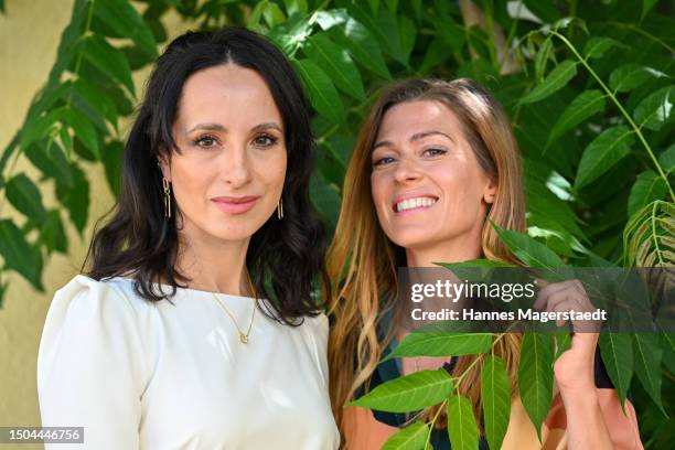 Stephanie Stumph and Nele Kiper attend the FFF Bavaria Reception during Munich Film Festival 2023 at Café Reitschule on June 29, 2023 in Munich,...