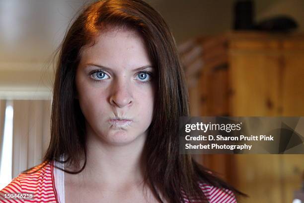 angry teenage girl - angry teenager stock pictures, royalty-free photos & images