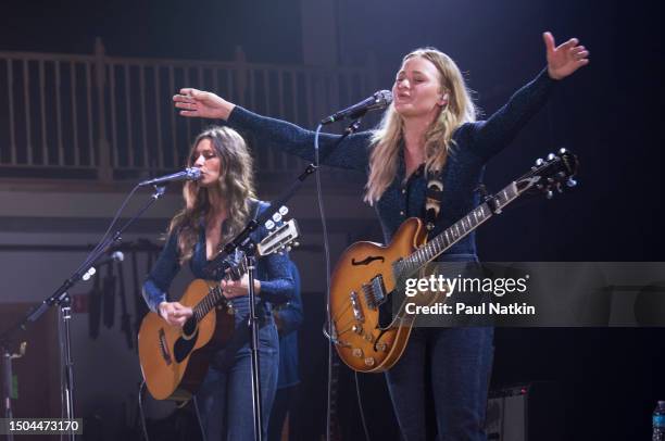 Aly and AJ at the Des Plaines Theater in Des Plaines, Illinois June 28, 2023.