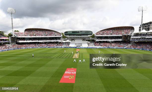 General view of play during Day Two of the LV= Insurance Ashes 2nd Test match between England and Australia at Lord's Cricket Ground on June 29, 2023...
