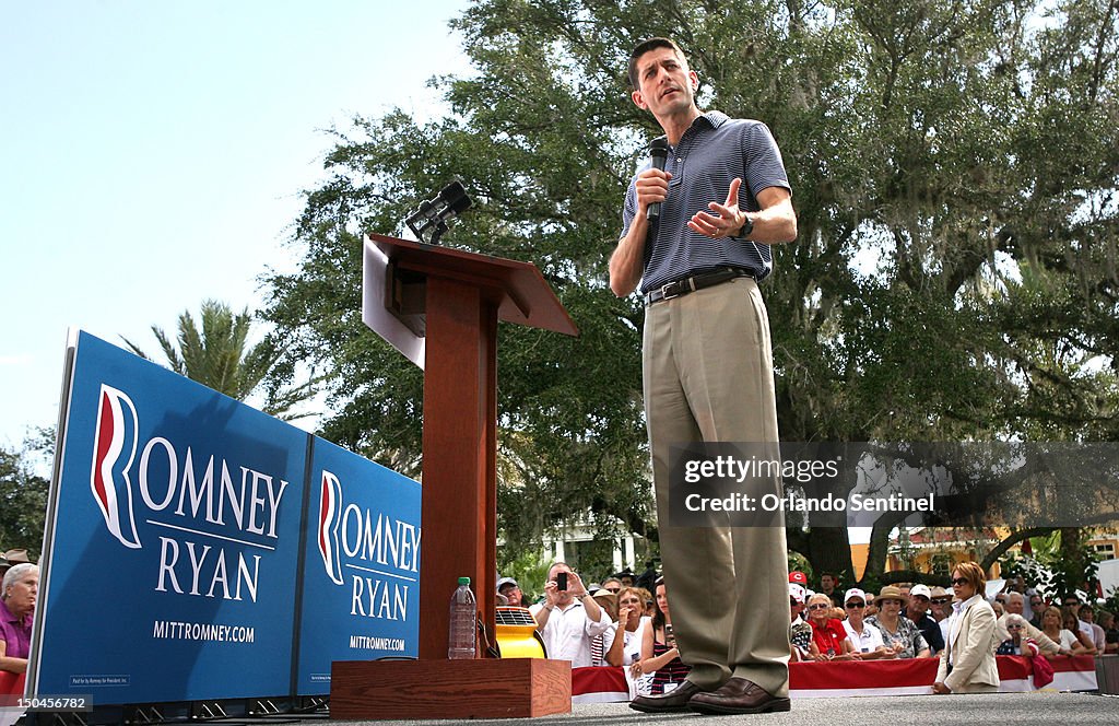 GOP Vice President Candidate Paul Ryan in Florida