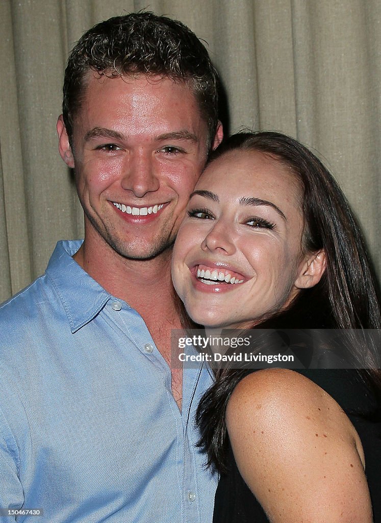 Actress Lindsey McKeon and Brant Hively attend the CAN.PARTY ...