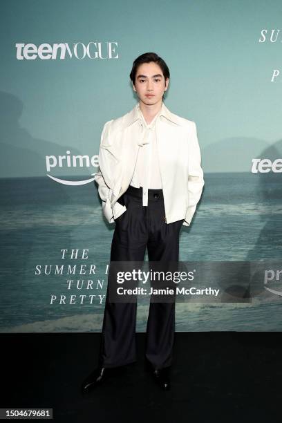 Sean Kaufman attends Teen Vogue & Cast Of "The Summer I Turned Pretty" Celebrate Season 2 at Mr. Purple on June 29, 2023 in New York City.