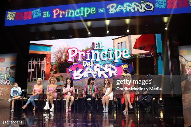 Eduardo Espinosa, José Luis Guarneros, Alma Cero, Violeta Isfel, Ariel Miramontes 'Albertano', Cecilia Galliano and Luis Fernando Peña attend the...