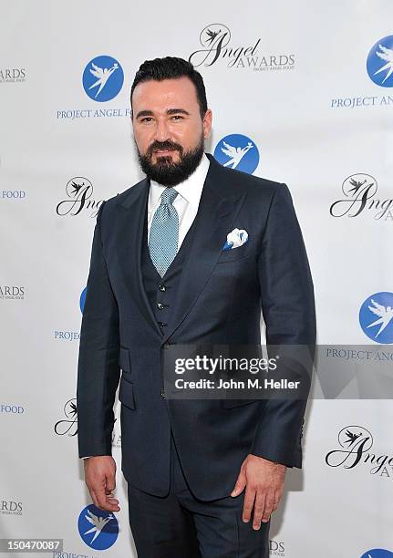 Honoree for Project Angel Food President of Kiehl's Chris Salgardo attend the 17th Annual Angel Awards at Project Angel Food on August 18, 2012 in...