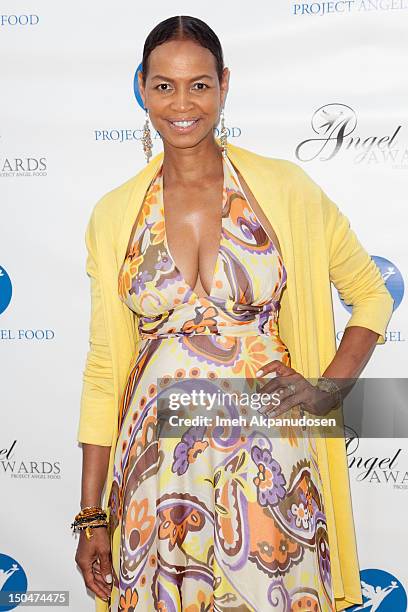 Project Angel Food Board Member Faye Moseley attends Project Angel Food's 17th Annual Angel Awards at Project Angel Food on August 18, 2012 in Los...