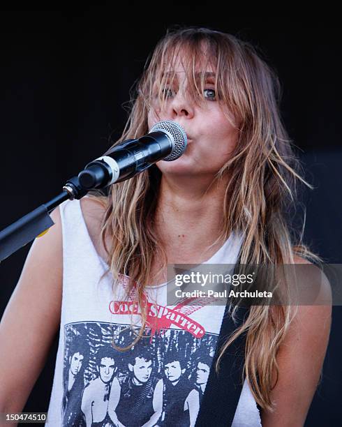 Siouxsie Medley of the Rock Band Dead Sara performs at the 2012 Sunset Strip Music Festival on August 18, 2012 in West Hollywood, California.