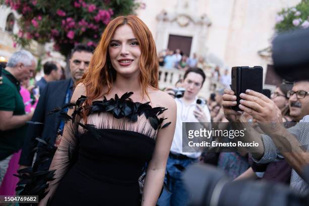 Bella Thorne attends the 69th Taormina Film Festival on June 29, 2023 in Taormina, Italy.