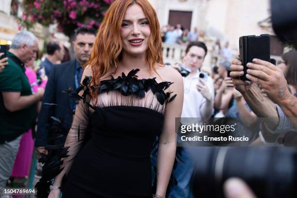 Bella Thorne attends the 69th Taormina Film Festival on June 29, 2023 in Taormina, Italy.