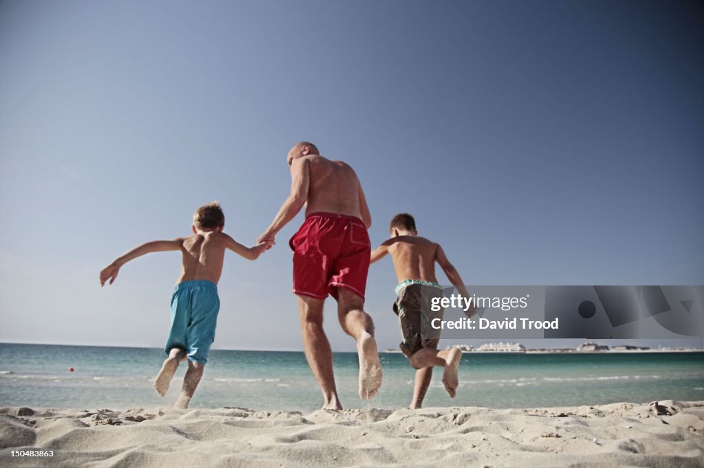 On Jumeirah beach, Dubai.