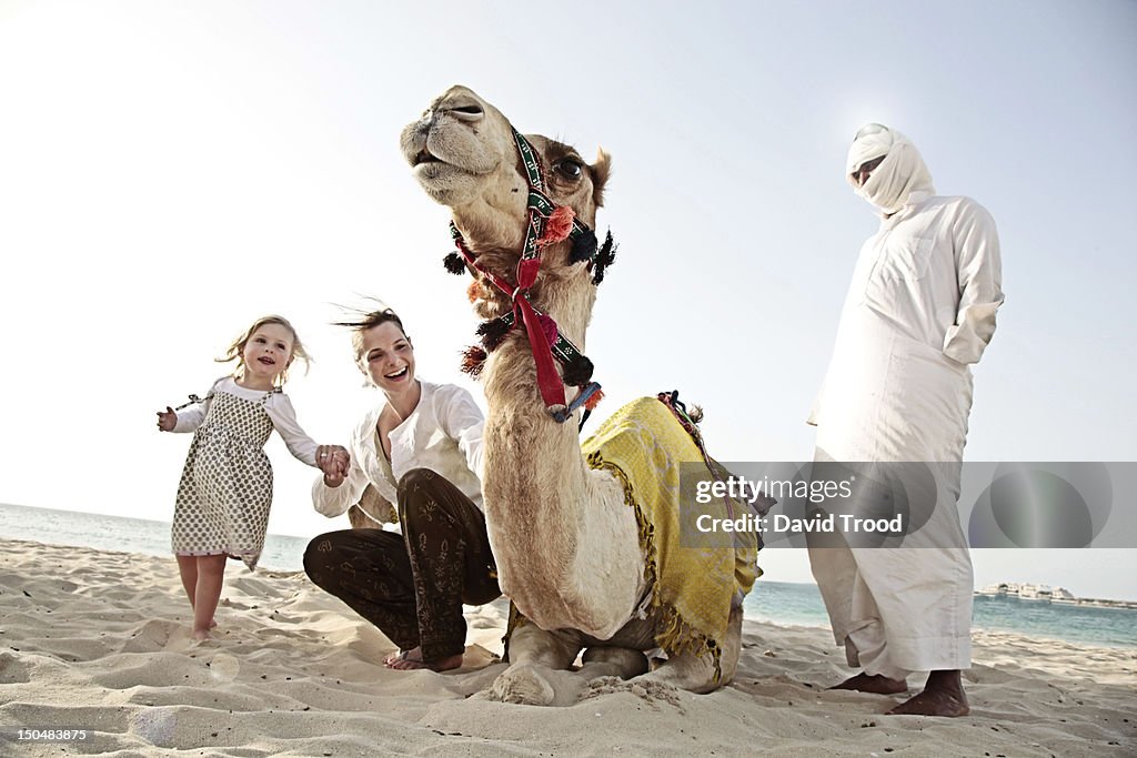On Jumeirah beach, Dubai.