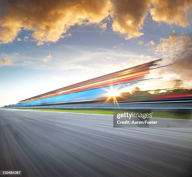Fast Track Sun Fast Race Track Sunset High-Res Stock Photo - Getty Images