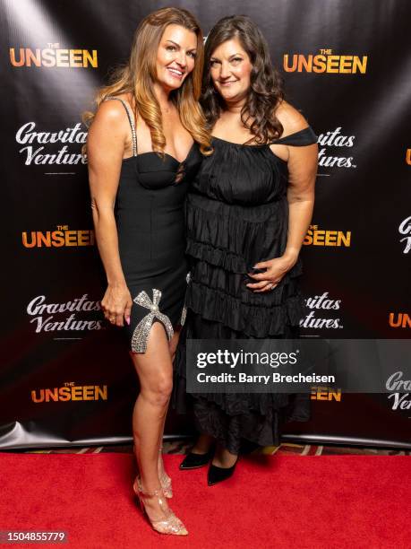 Erin Tulley and Jennifer Karum attend the Chicago premiere of “The Unseen” at AMC River East Theater on June 29, 2023 in Chicago, Illinois.