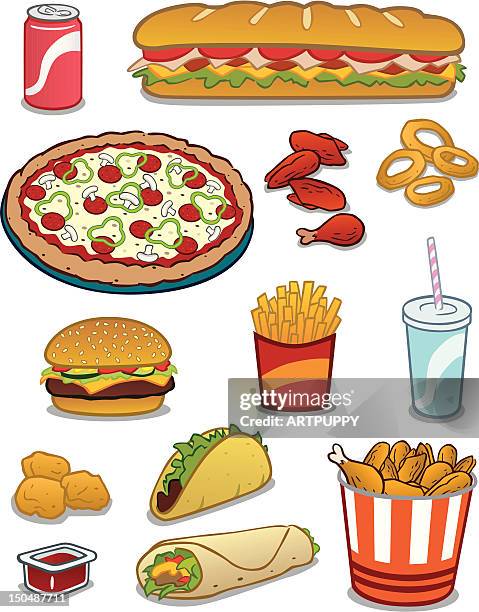 fast-food - chicken wings stock-grafiken, -clipart, -cartoons und -symbole