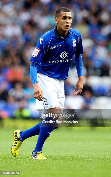 Ravel Morrison of Birmingham in action during the npower Championship match between Birmingham City and Charlton Athletic at St. Andrews Stadium on...