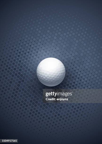 golf ball poster - golf ball stock illustrations
