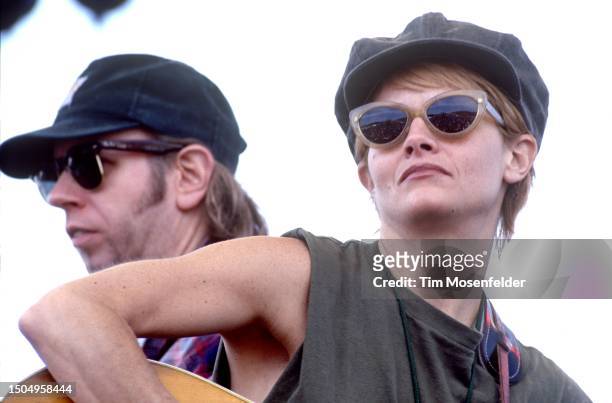 Shawn Colvin performs during Laguna Seca Daze at Laguna Seca Racetrack on May 29, 1993 in Monterey, California.