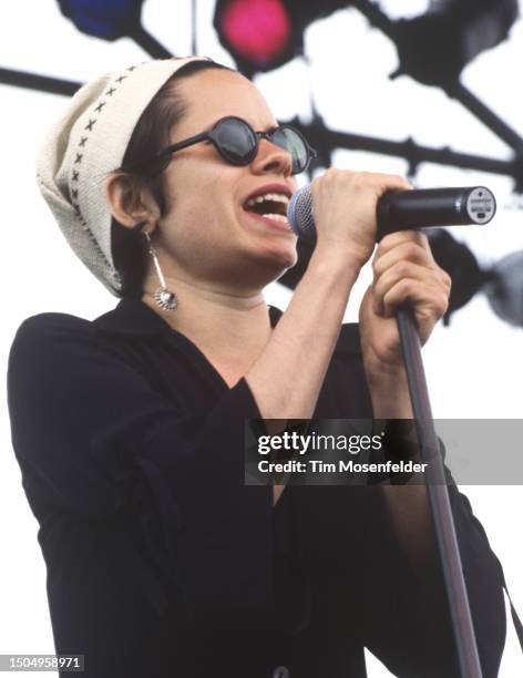 Natalie Merchant of 10,000 Maniacs performs during Laguna Seca Daze at Laguna Seca Racetrack on May 30, 1993 in Monterey, California.