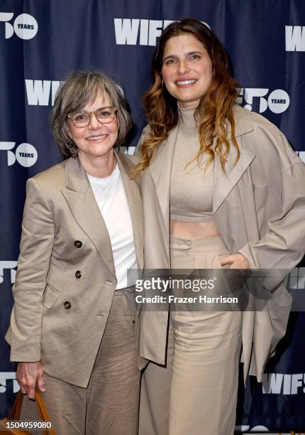 Sally Field and Lake Bell attend the Women In Film 50th Anniversary Screening Series Presents "Norma Rae" at Vidiots Foundation - Eagle Theatre on...