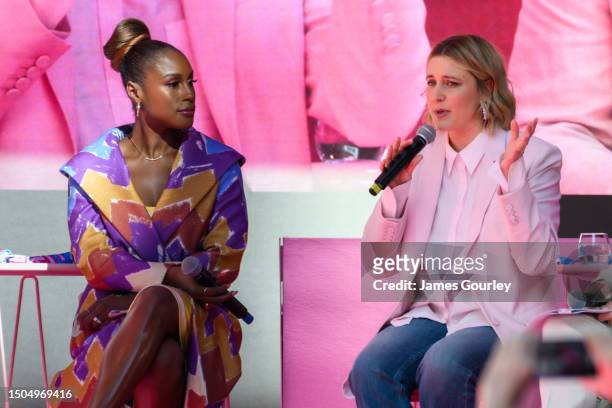 Issa Rae and Greta Gerwig during a "Barbie" fan event on June 30, 2023 in Sydney, Australia. "Barbie" directed by Greta Gerwig, stars Margot Robbie,...