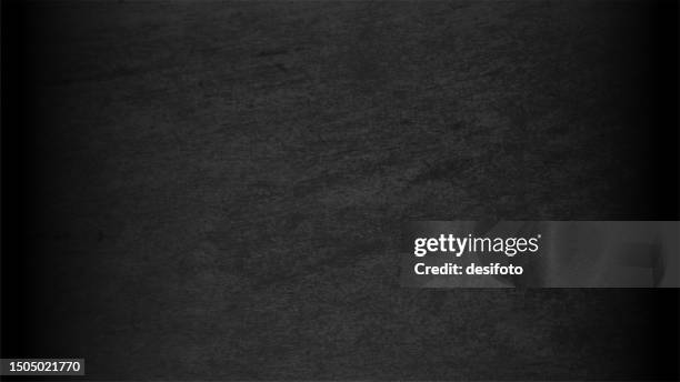 rustic weathered textured effect empty blank black coloured backgrounds with scratches all over the surface like a blackboard or slate - velvet stock illustrations