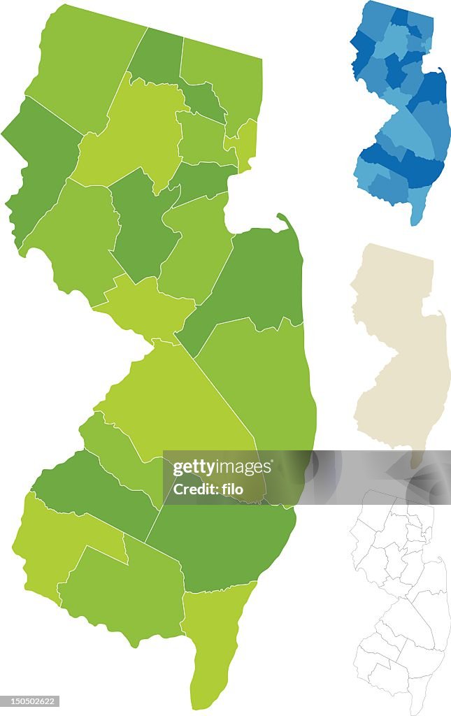 New Jersey County Map