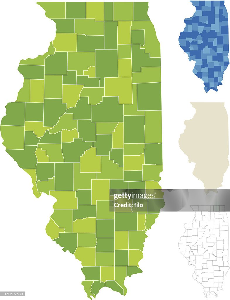 Illinois County Map