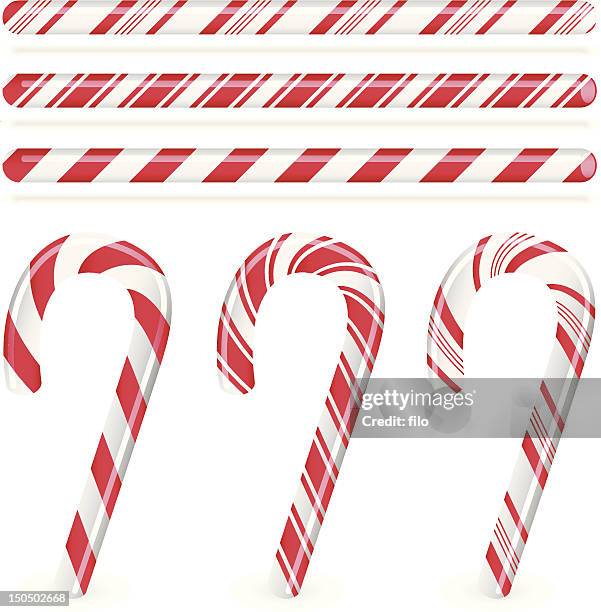 ilustraciones, imágenes clip art, dibujos animados e iconos de stock de candy canes - candy cane