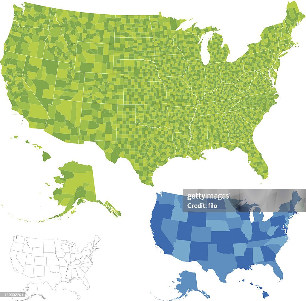 United States County Map