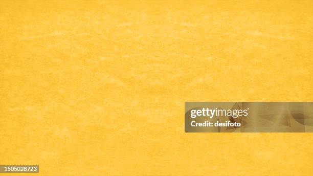 bright golden warm sunny mustard yellow coloured grunge blotched blank empty plain textured effect horizontal vector backgrounds - vector textured effect grunge stock illustrations