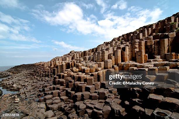 giant's causeway, antrim, n.ireland - columna de basalto fotografías e imágenes de stock