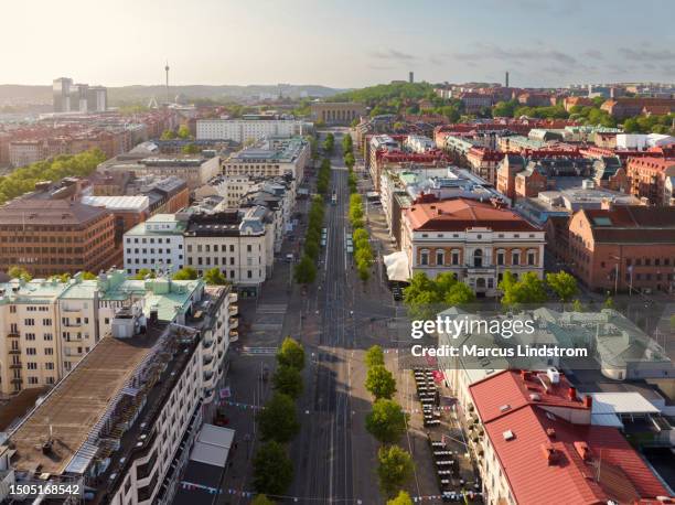 avenyn, gothenburg - goteborg stock pictures, royalty-free photos & images