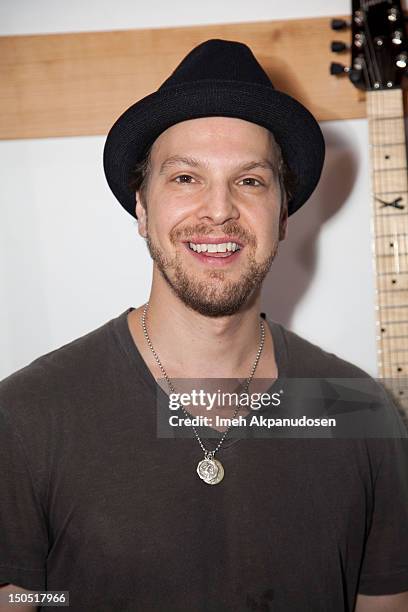 Musician Gavin DeGraw attends Microsoft's Shape The Future Program To Benefit VH1 Save The Music at Gibson Guitar Entertainment Relations Showroom on...