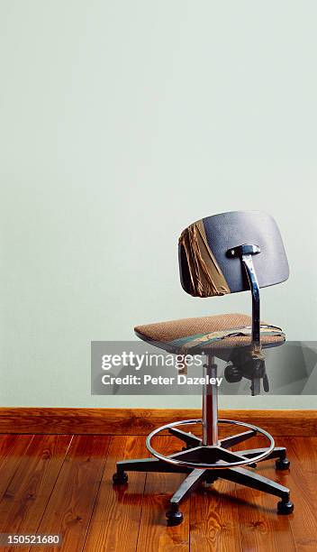 redundant office chair with copy space - office chair stock pictures, royalty-free photos & images