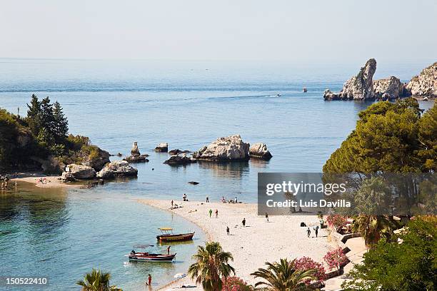 isola bella - taormina stock pictures, royalty-free photos & images