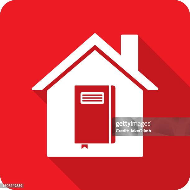 house notebook icon silhouette 3 - thinking about buying a house stock illustrations