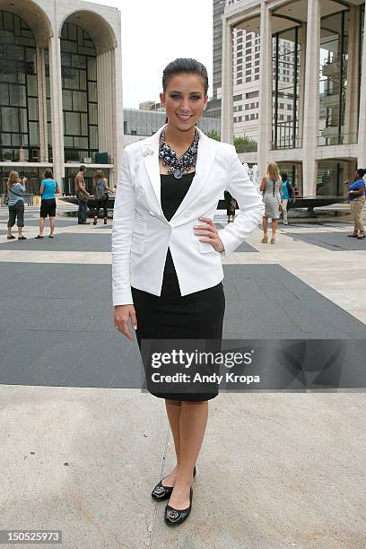 Miss America 2012 Laura Kaeppeler attends the 2012 Big Brothers Big Sisters Back To School Luncheon at David Rubenstein Atrium on August 20, 2012 in...