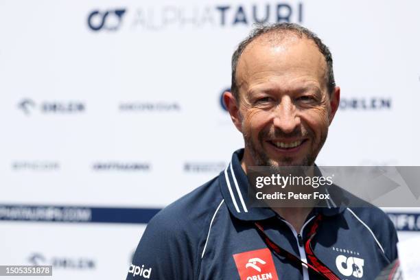 Peter Bayer, CEO of Scuderia AlphaTauri looks on in the Paddock prior to practice ahead of the F1 Grand Prix of Austria at Red Bull Ring on June 30,...