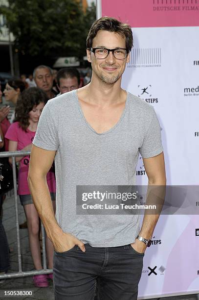 Florian David Fitz attends the 'First Step Awards 2012' in the Stage Theater Potsdamer Platz on August 20, 2012 in Berlin, Germany.