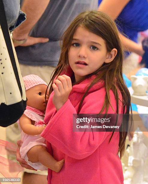 Suri Cruise visits Make Meaning on August 20, 2012 in New York City.